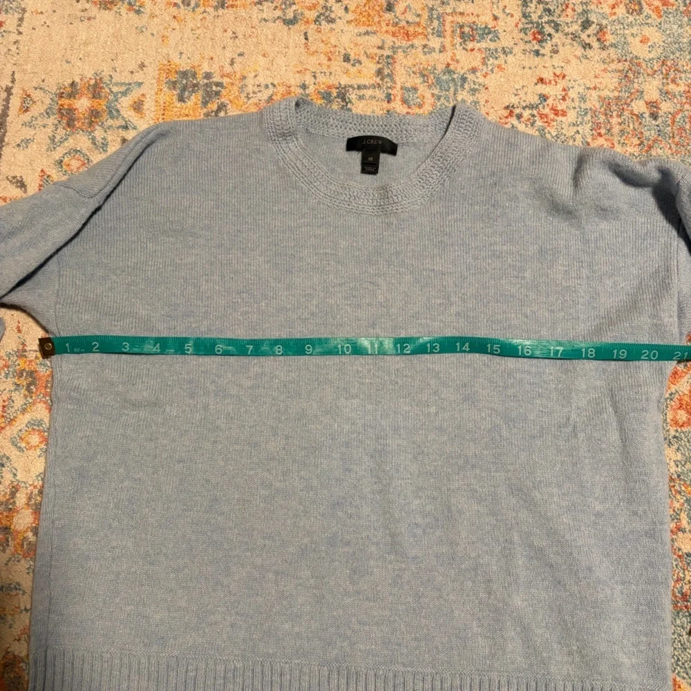 J.Crew wool baby blue crewneck sweater